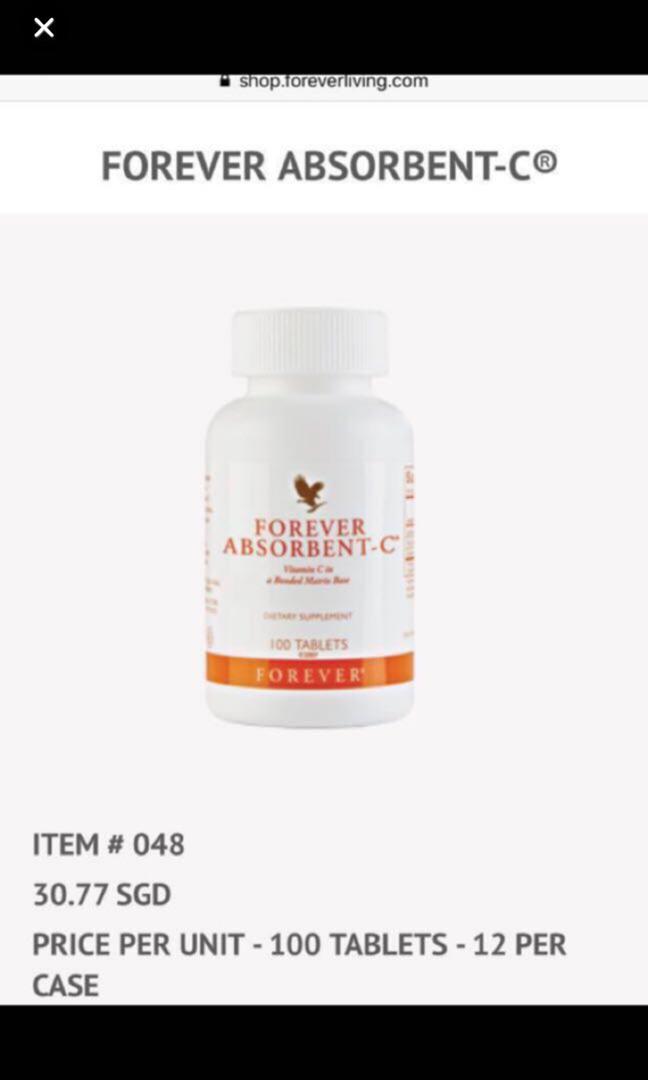 Forever Absorbent C Vitamin C Forever Living Beauty Personal Care Face Face Care On Carousell