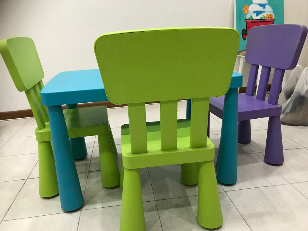 Gb Ikea Mammut Kids Table And Chair Furniture Tables Chairs On Carousell