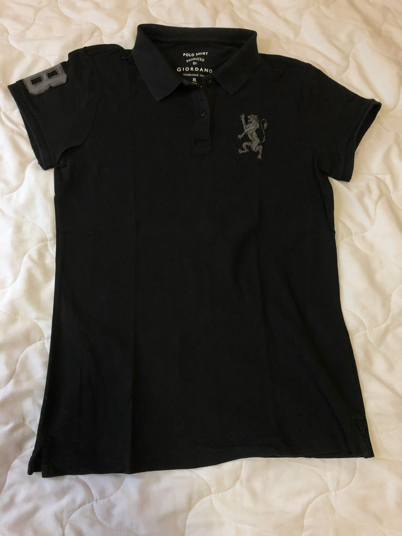 Giordano Black Polo Shirt, Women's 