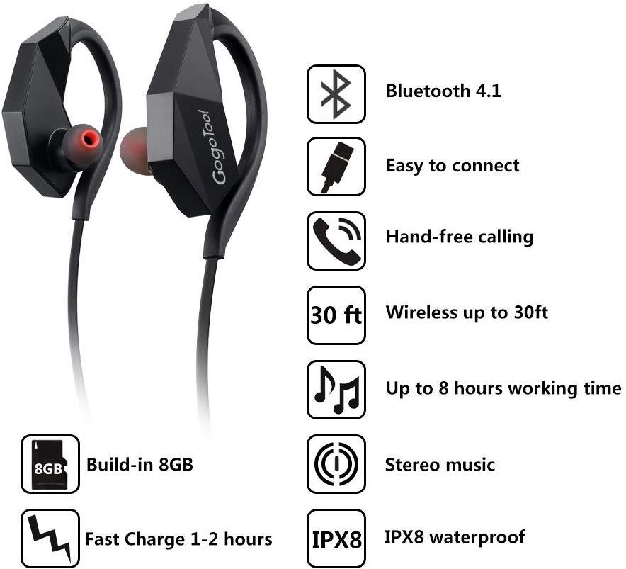Groot universum isolatie mythologie GogoTool Bluetooth Waterproof Headphones （0051）, Audio, Headphones &  Headsets on Carousell