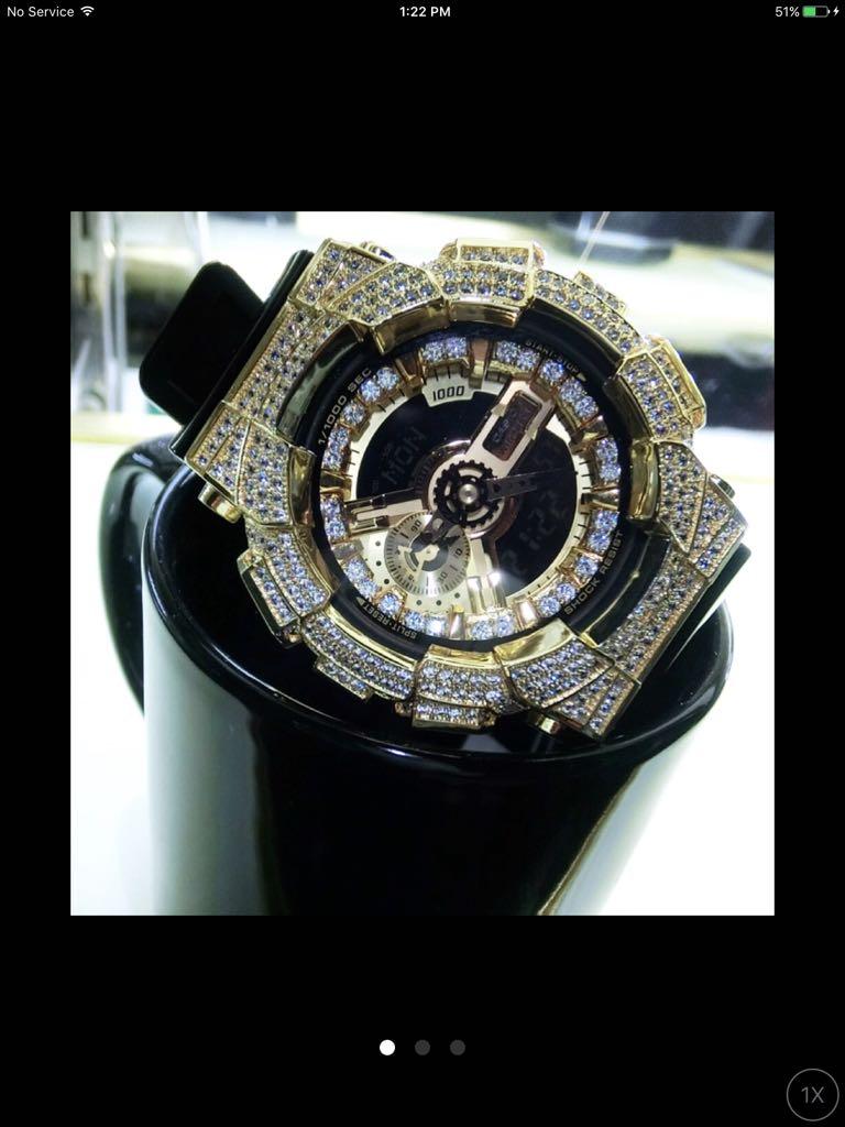 G Shock Bling Swarovski Crystal 2 Luxury Watches on Carousell