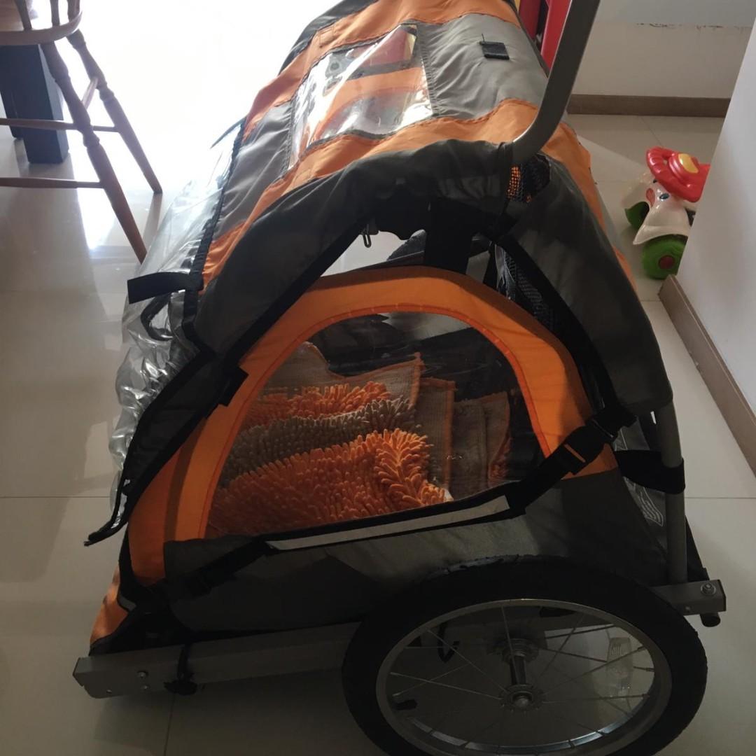 Halfords child bike trailer deals