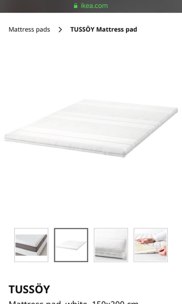 Ikea Tussoy Mattress Topper Furniture Beds Mattresses On Carousell