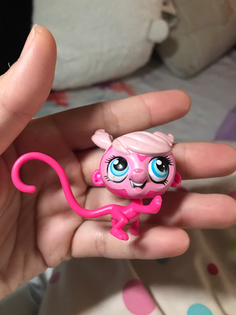 Littlest pet 2025 shop pink monkey
