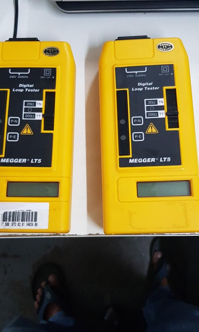 Digital Loop Scale 68) MEGGER LT5 Digital Loop Tester, Health & Nutrition, Health Monitors ...
