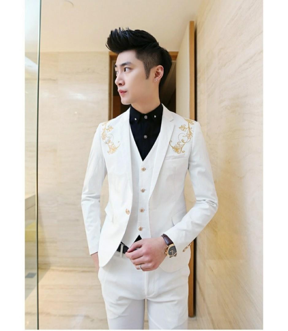 Red white and new arrivals gold tuxedo