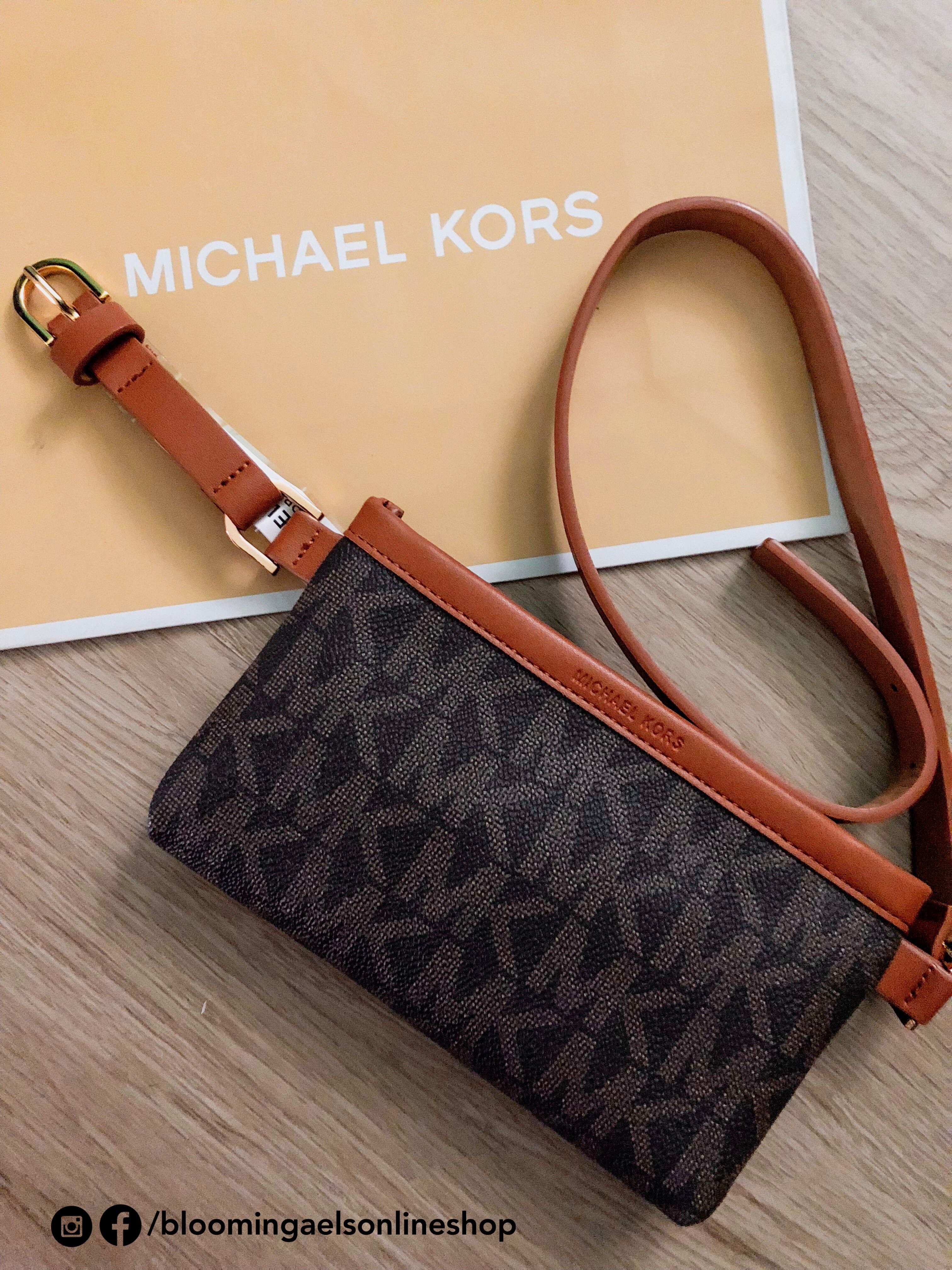 Michael kors signature logo belt bag sale
