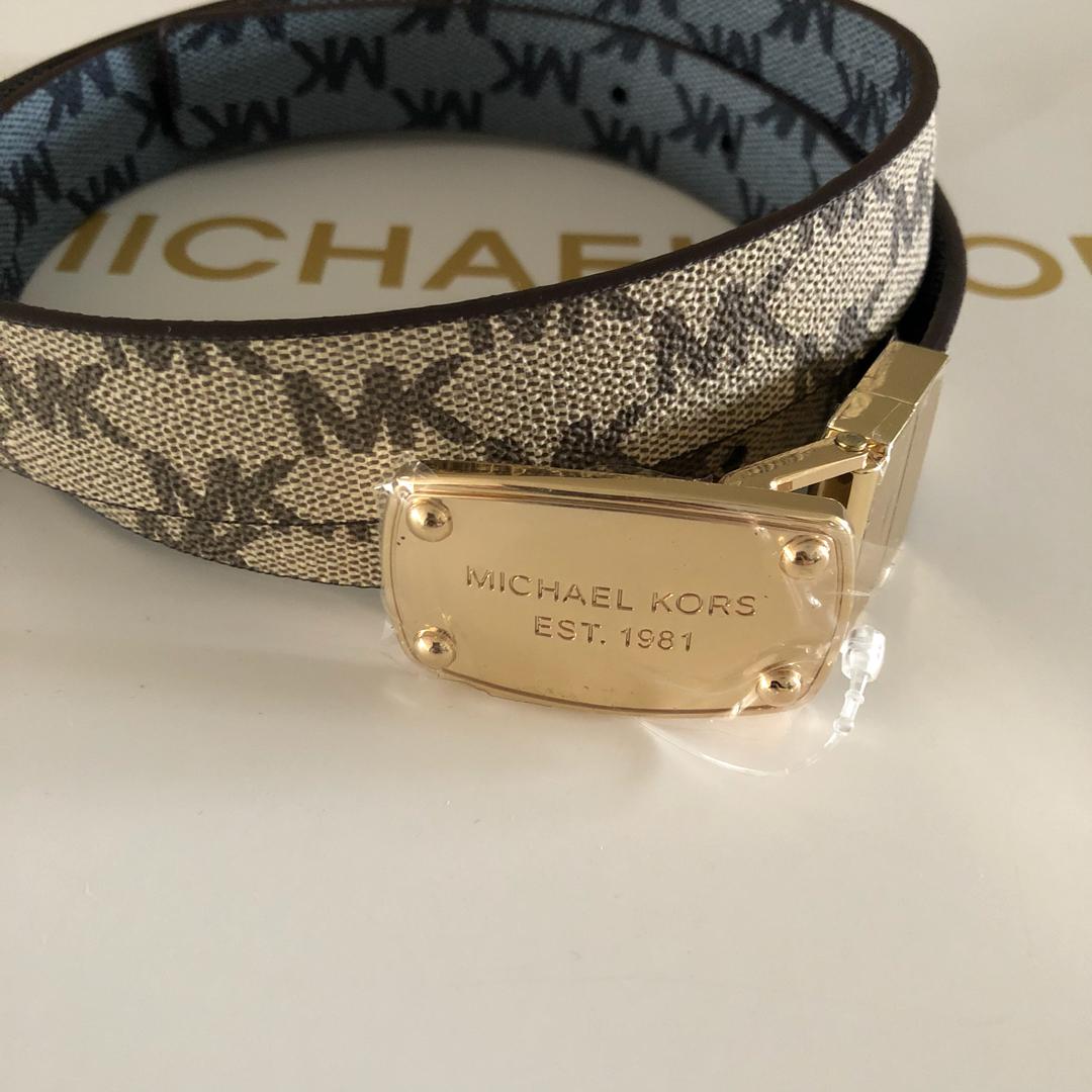 mk belt gold buckle