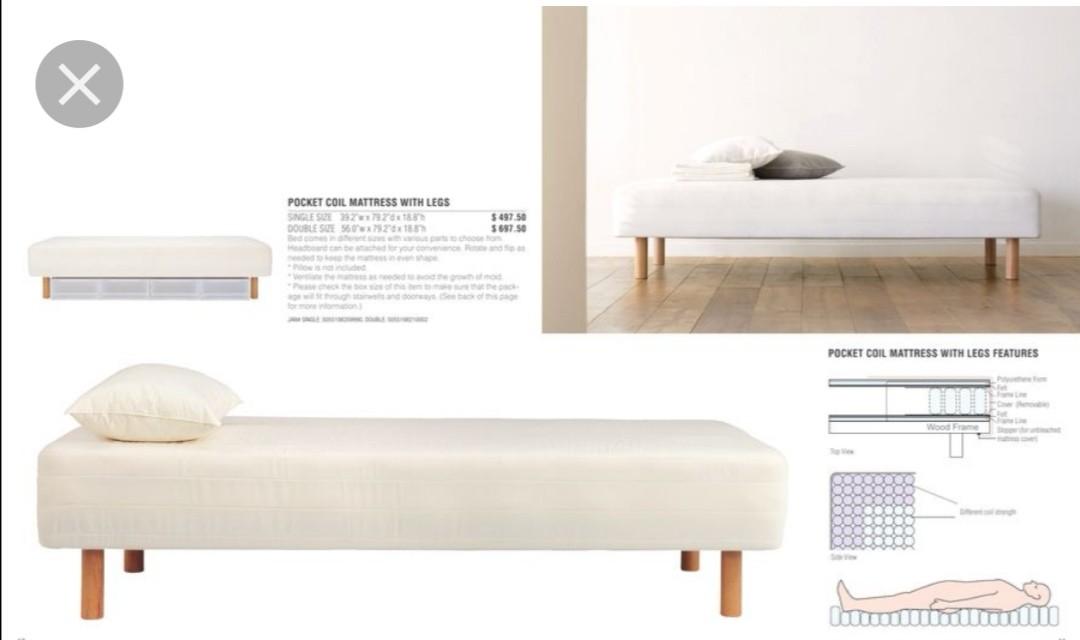 Muji outlet bed legs