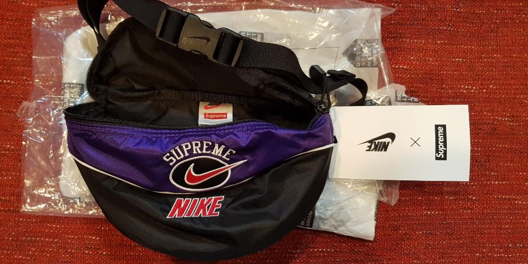 Valiente hipótesis Derrotado Nike Supreme shoulder bag (purple), Men's Fashion, Bags, Sling Bags on  Carousell