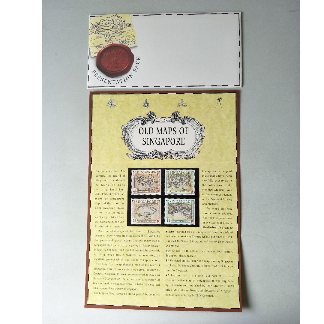 Presentation Pack Singapore Mint Stamps "Old Maps of Singapore