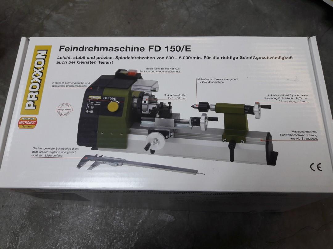 Proxxon FD150 desktop mini lathe machine, Furniture & Home Living, Home