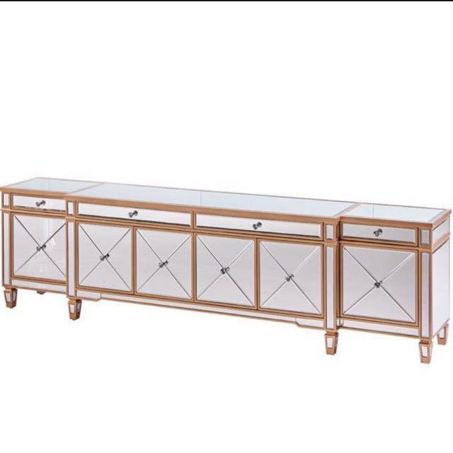 Reflete Mirrored Tv Console V2 Tv Cabinet Furniture
