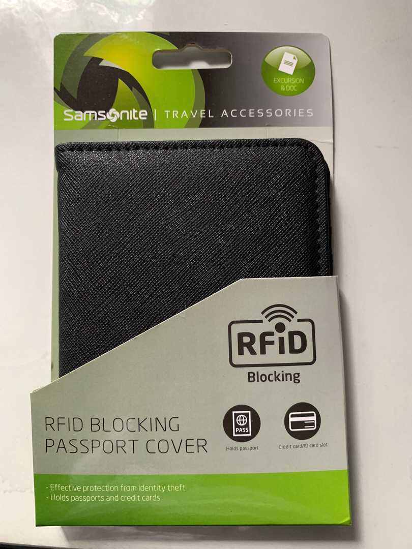 Samsonite RFID blocking Passport cover, Hobbies & Toys, Travel, Travel