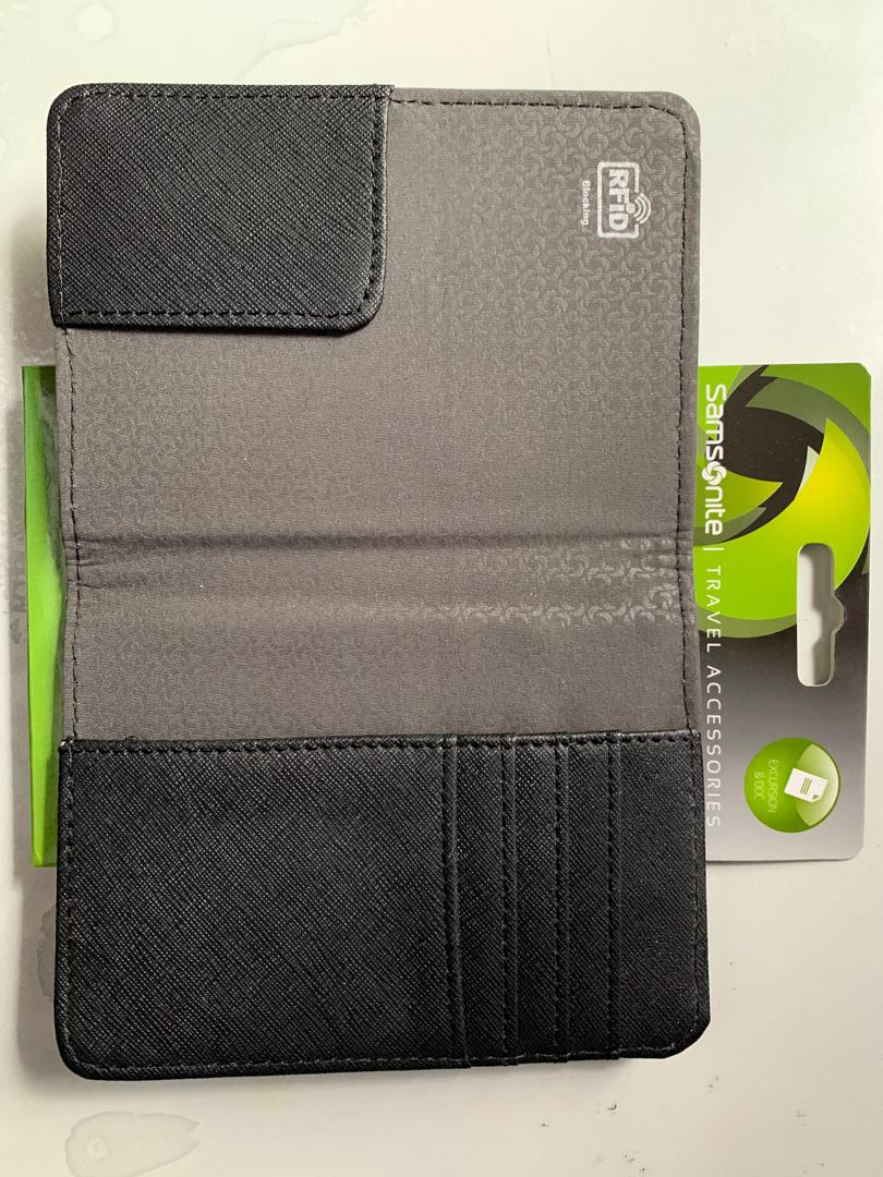Samsonite RFID blocking Passport cover, Hobbies & Toys, Travel, Travel