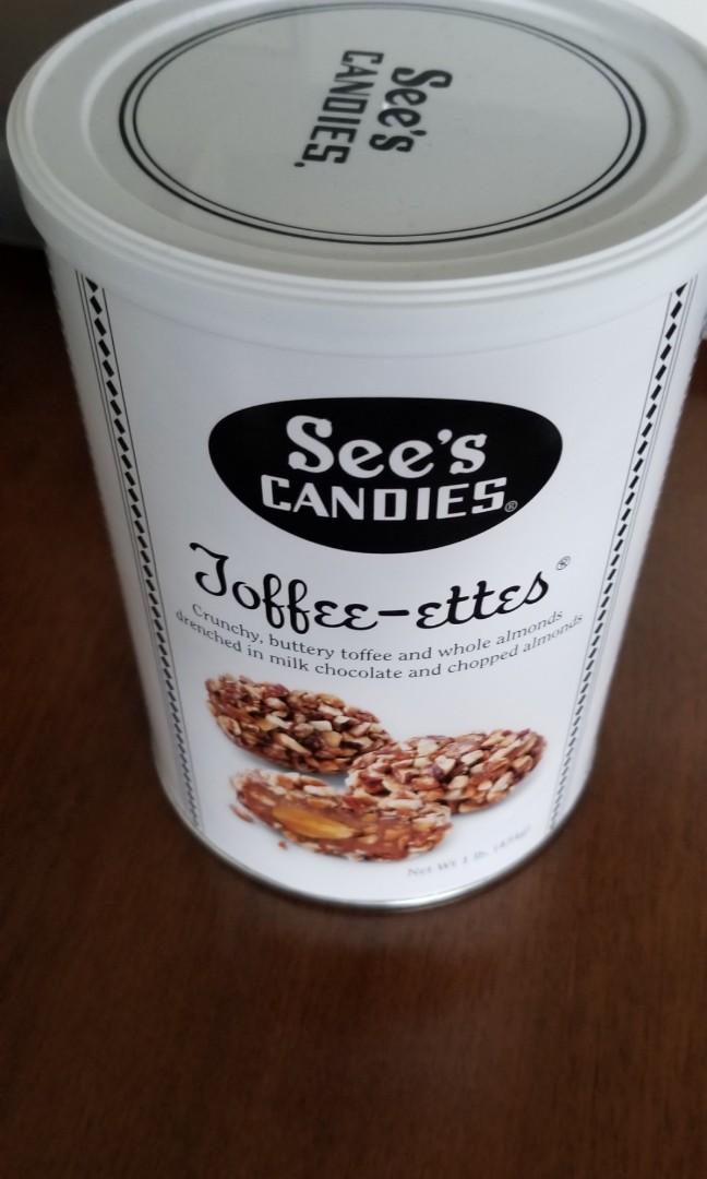 See's Candies Toffeeettes 1 lb (Fresh, imported from U.S.), 嘢食 & 嘢飲