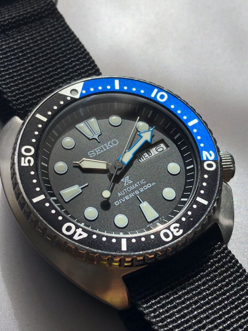 Seiko Prospex Turtle Batman SRP787, Men's Fashion, Watches ...