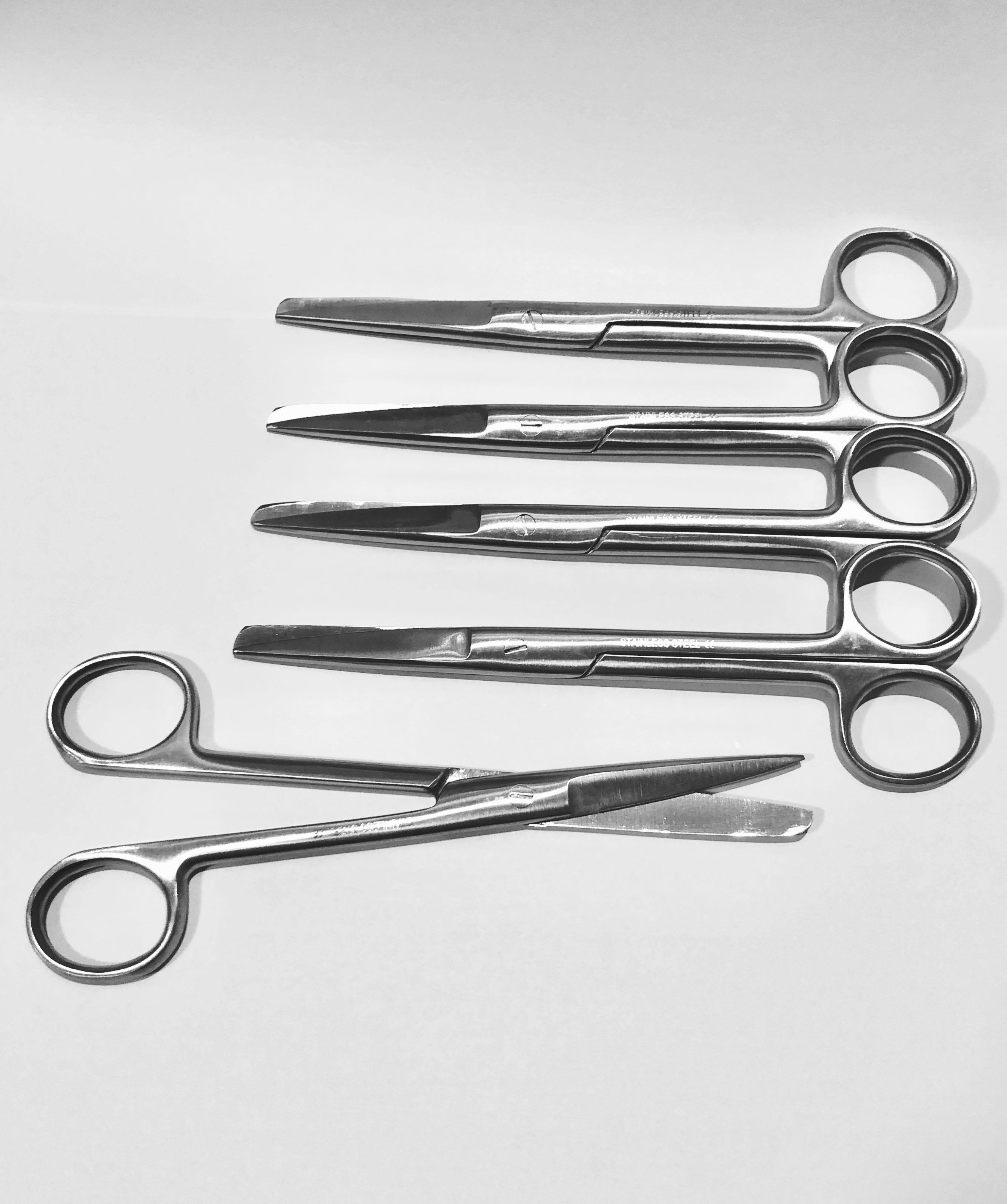 LM Standard Nurse Scissors (6" Sharp Blunt Tip) READY STOCK, SG