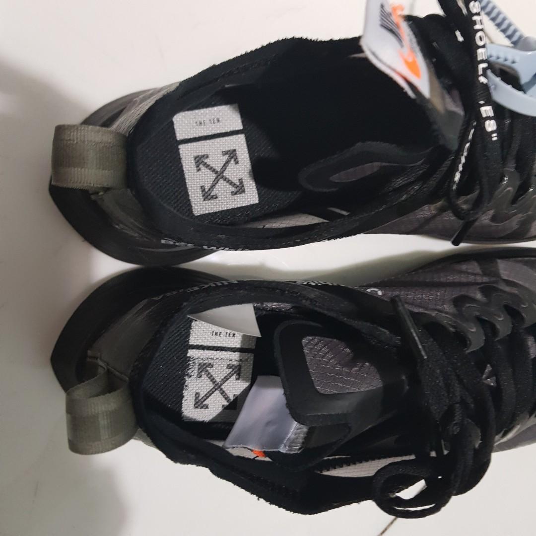 US 7 Off White Black Zoom Fly StockX Men s Fashion Footwear