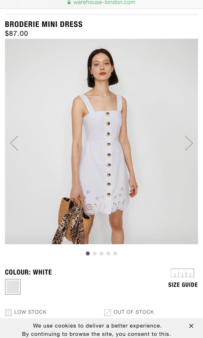 warehouse white dress
