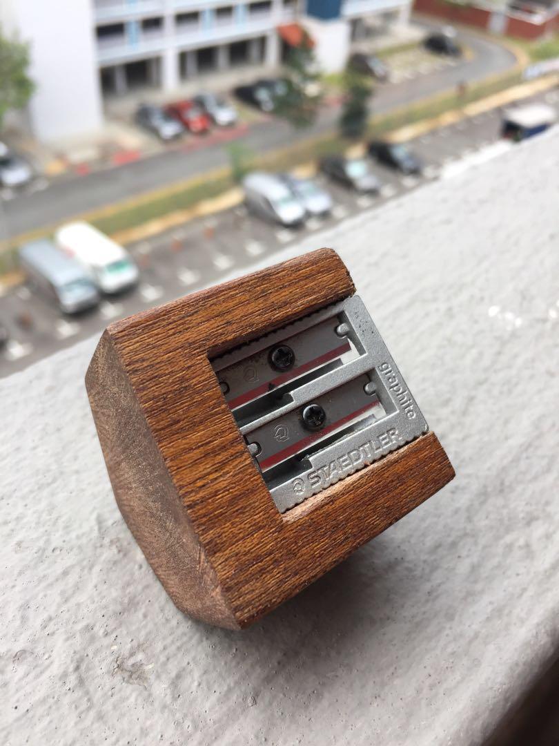 Wooden Barn House Staedtler Metal Graphite Pencil Sharpener