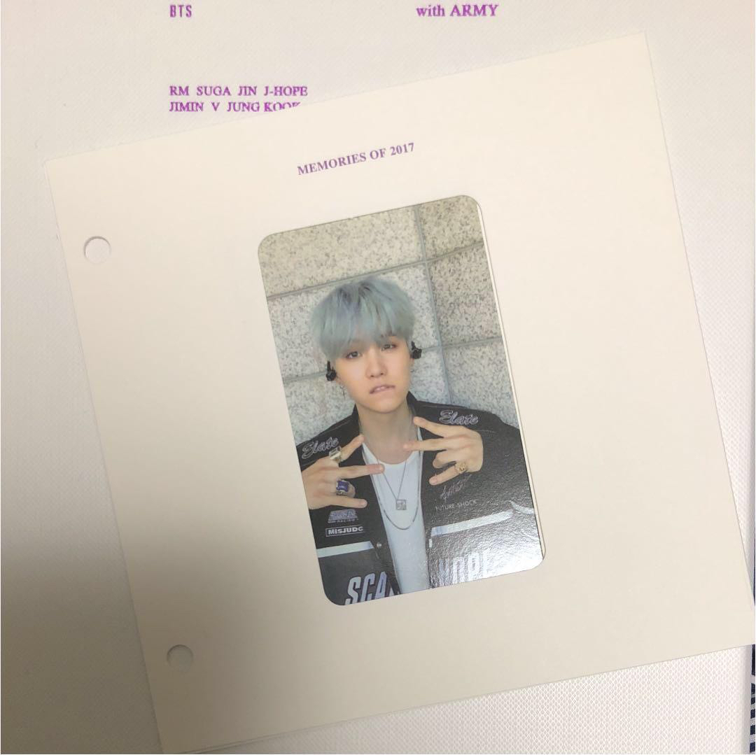 人気店BTS Blu-ray memories 2017 ユンギ　SUGA 両面トレカ K-POP・アジア