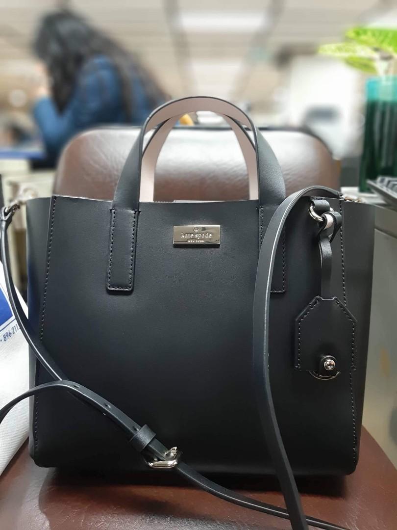 Authentic KATE SPADE Mini Nelle Putnam Drive Black Handbag WKRU 5530