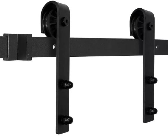 Barn Door Hardware Mechanism (Rustic/Farmhouse look) (Category: Office Furniture & Fixtures) located in Makati City. Submitted by closetkween88 (Listing ID 232481359, Image 3). Description: Barn Door Hardware Mechanism Material: Carbon Steel Length: 2 meters Includes fittings and manual Condition: New Excess orders, Few units available Actual door not included.