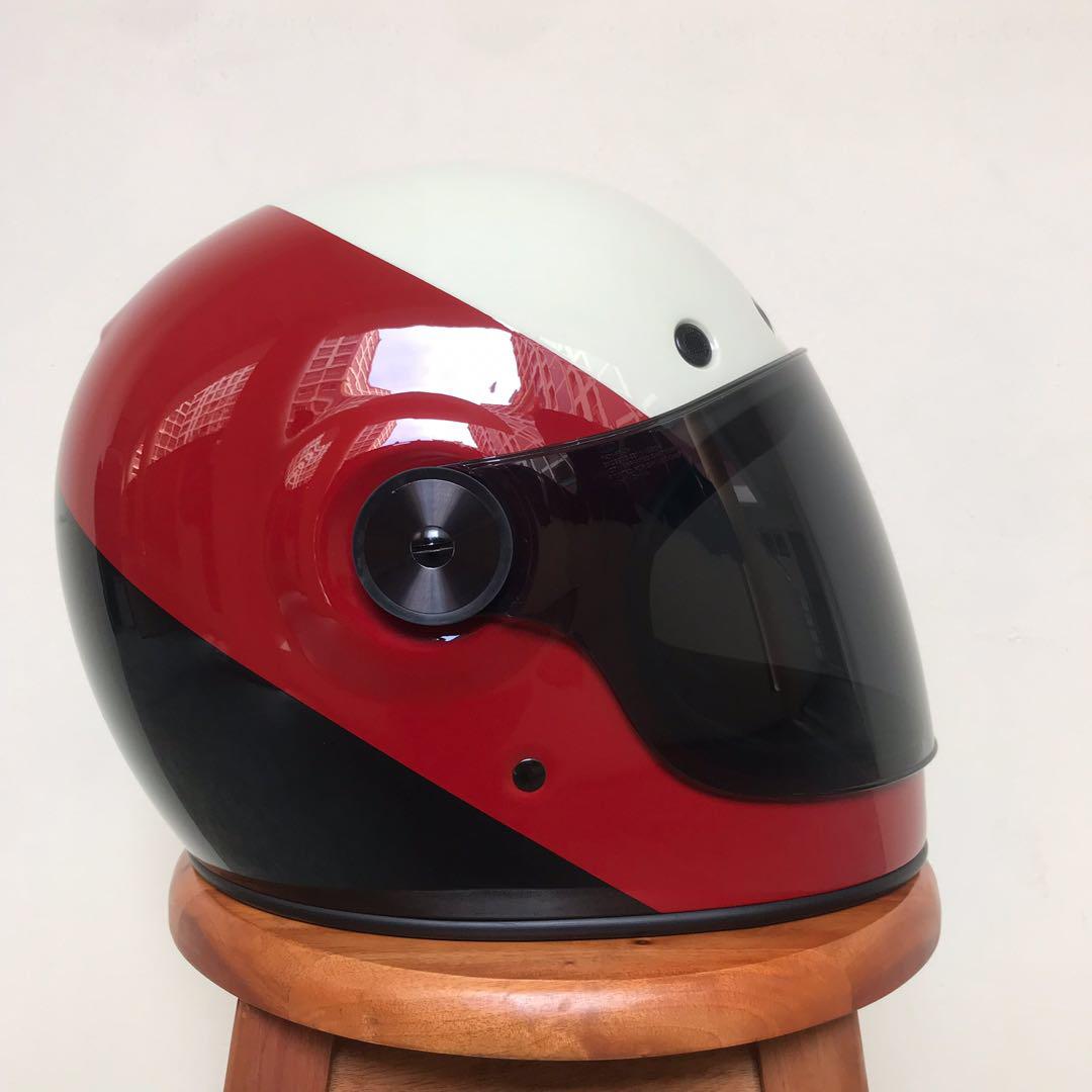 Bell Bullitt Helmet Triple Threat Red Black Size L Motorcycles