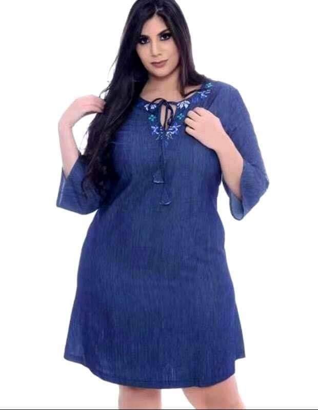 plus size denim dresses skirts