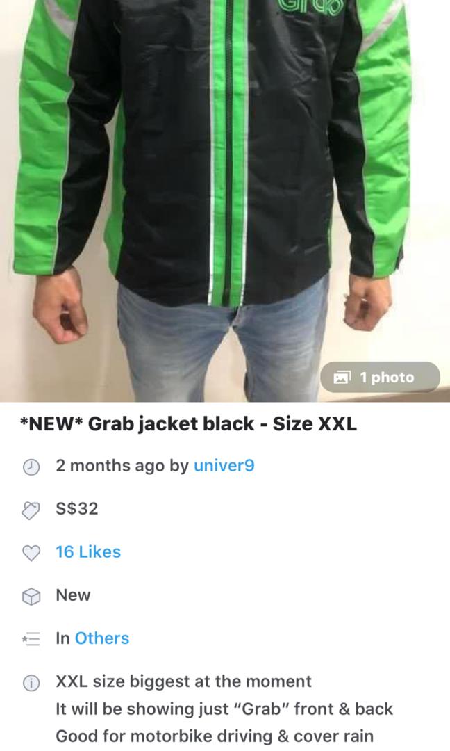 Black Grab Jacket, Men's Fashion, Coats, Jackets and Outerwear on Carousell