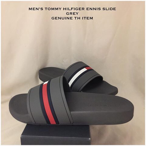 tommy hilfiger men's ennis slide sandals