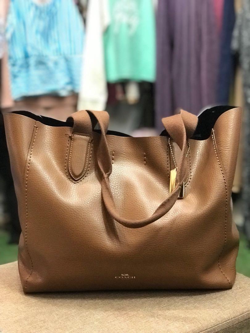 Coach derby hotsell tote saddle