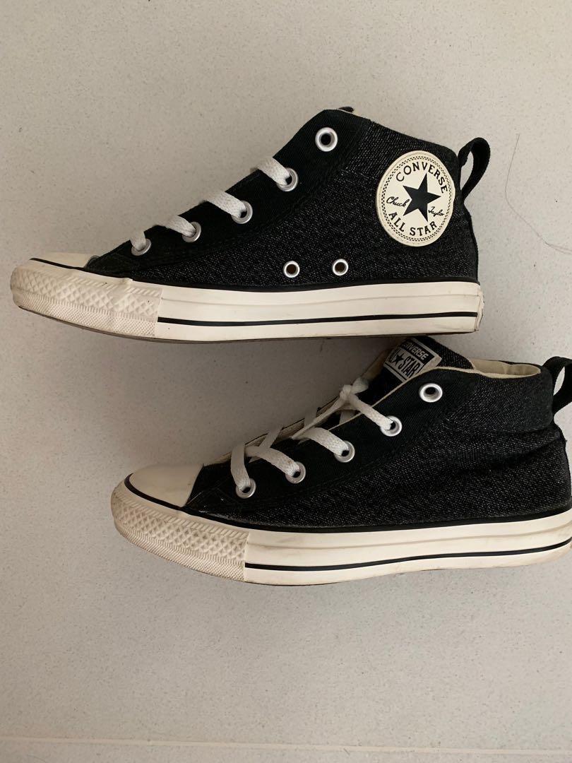 white converse shoes size 5