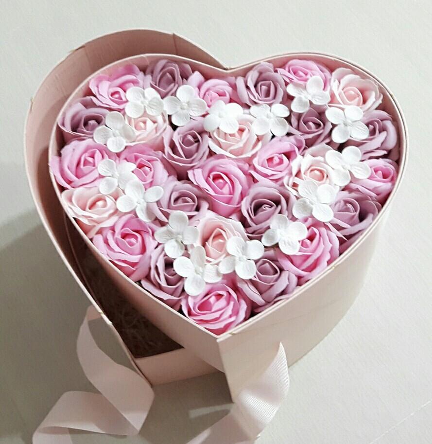 2pcs Heart Shaped Flower Box Floral Gift Boxes with Transparent Window Lids  Luxury Style Flower Arrangements