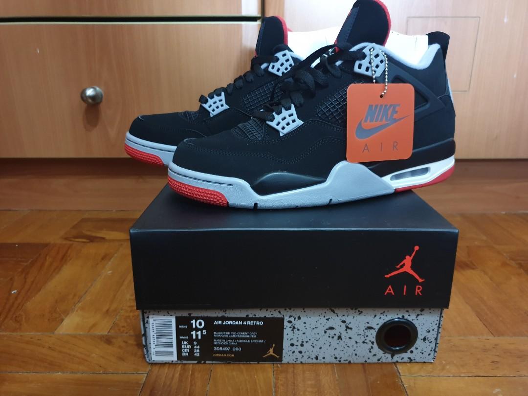 For Sale Jordan 4 Breds 2019 US10 J4 Breds Men s Fashion
