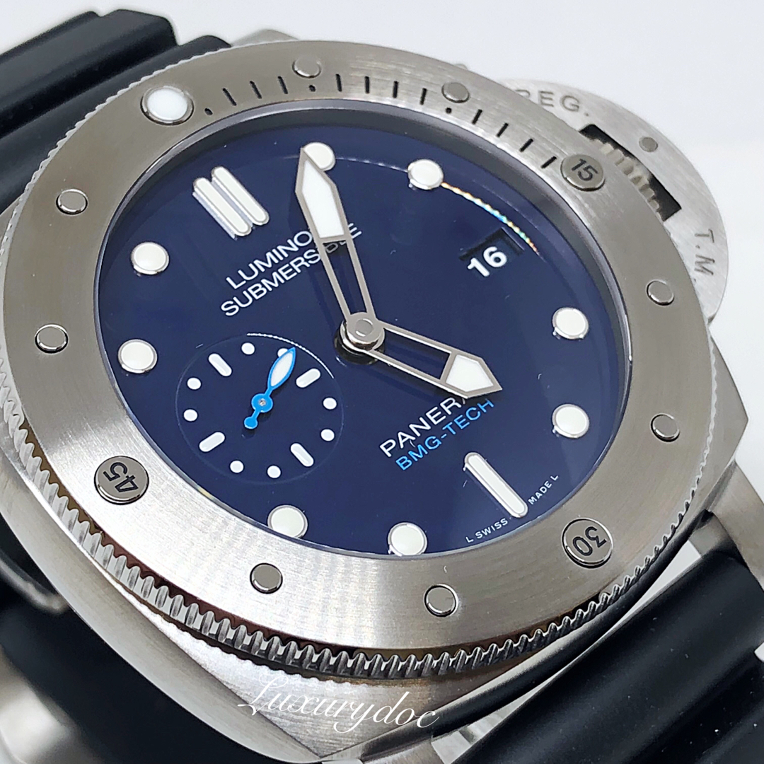 FS.BNIB PANERAI SUBMERSIBLE AUTOMATIC BLUE DIAL BMG TECH 47MM