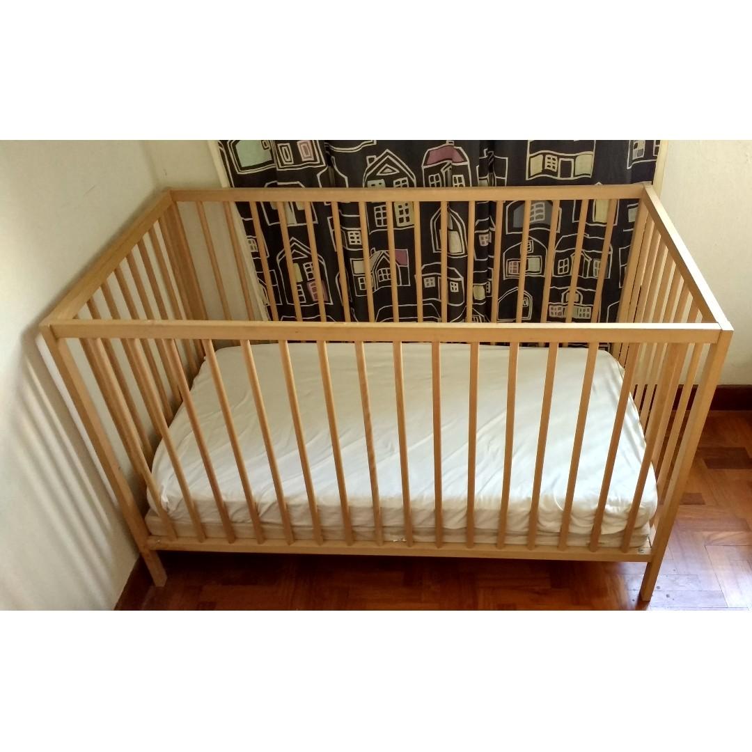 Good As New Ikea Sniglar Cot Skonast Mattress Babies Kids Cots Cribs On Carousell