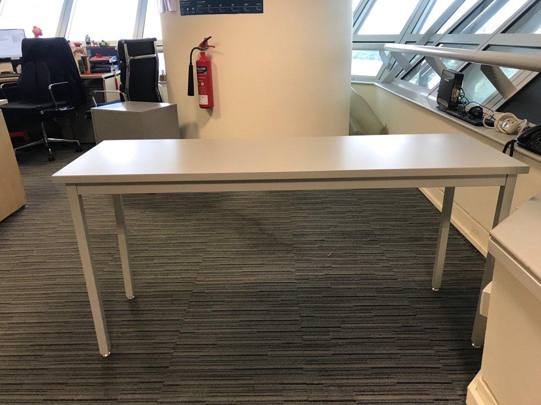 Heavy duty office table. 1.5m long by 50cm., Furniture & Home Living