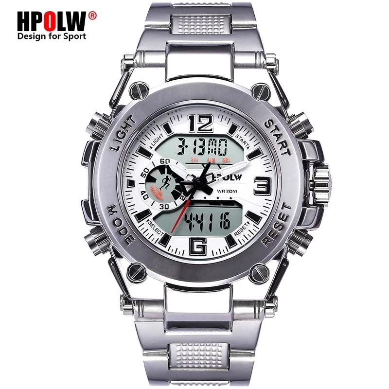 HPOLW Brand Military Sports Watches Men Electronic LED Digital