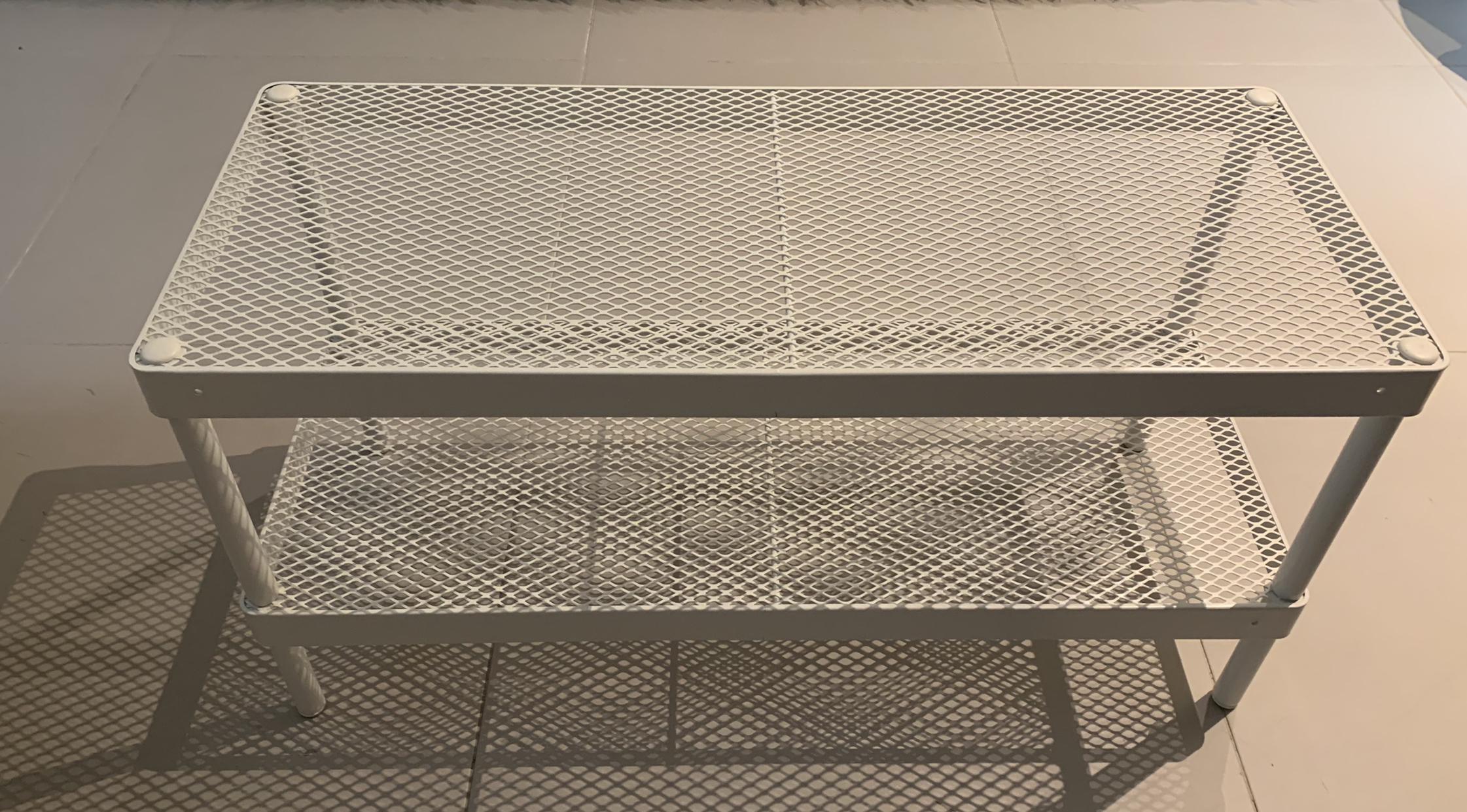 mesh shoe rack