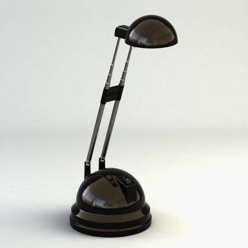 Ikea Black Espressivo Table Desk Lamp With Halogen Light