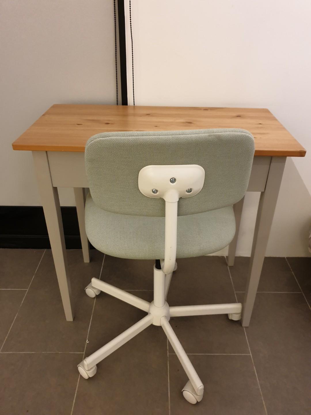 Ikea Desk And Chair Set Home Furniture Furniture On Carousell