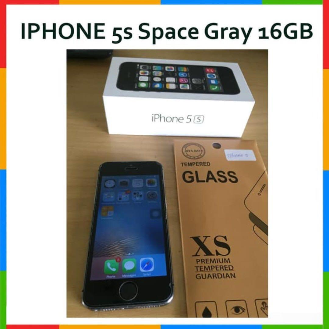 Iphone 5s Space Gray 16gb No Fp Bonus Tempered Glass Telepon Seluler Tablet Iphone Others Di Carousell