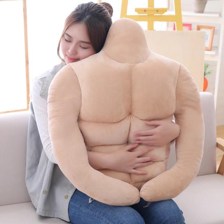 Japanese Big Muscle Boyfriend Pillow Plush Funny Gift Furniture