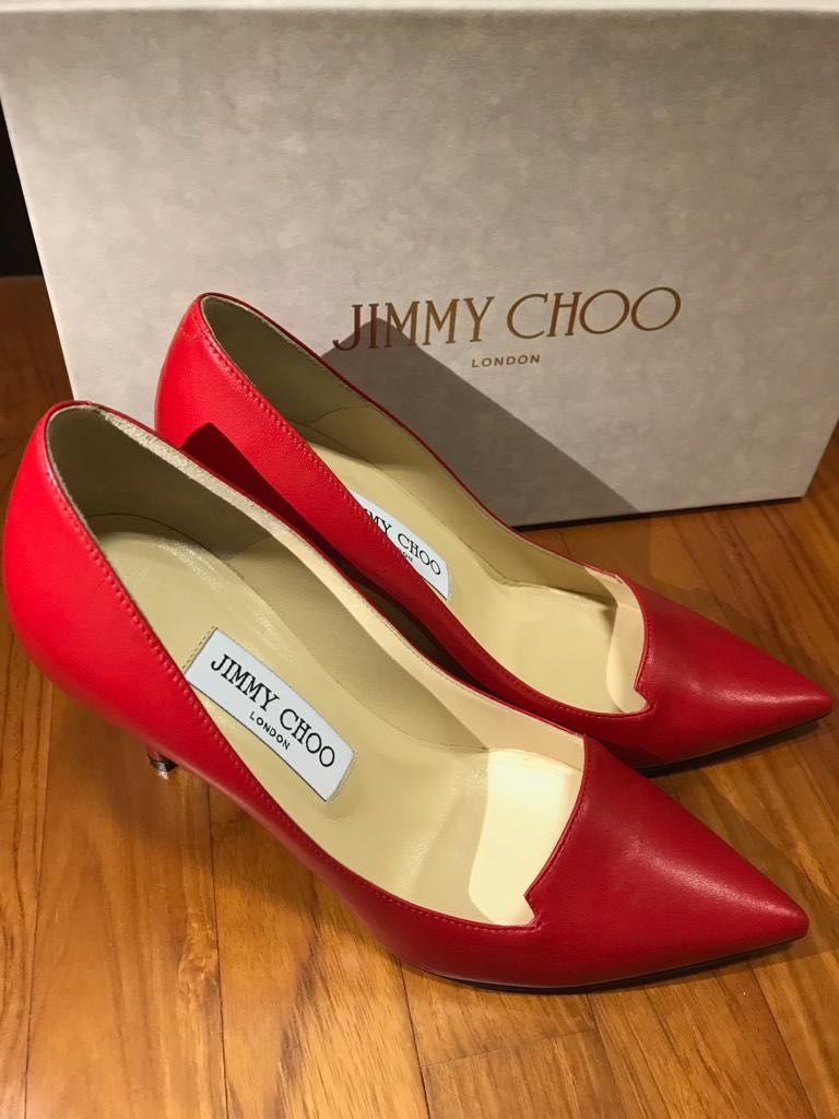 jimmy choo red pump