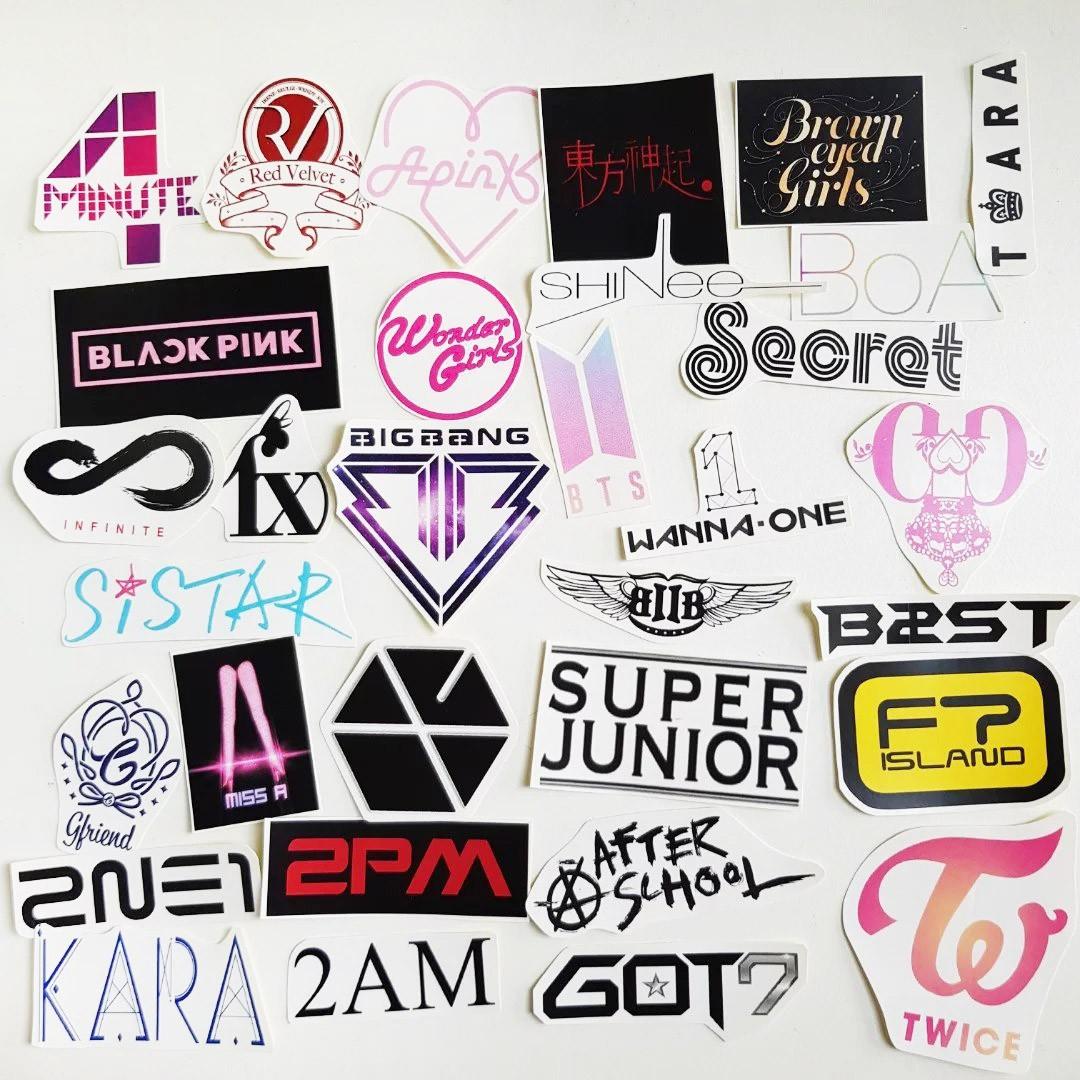 kpop brand and logo stickers entertainment k wave on carousell sgd