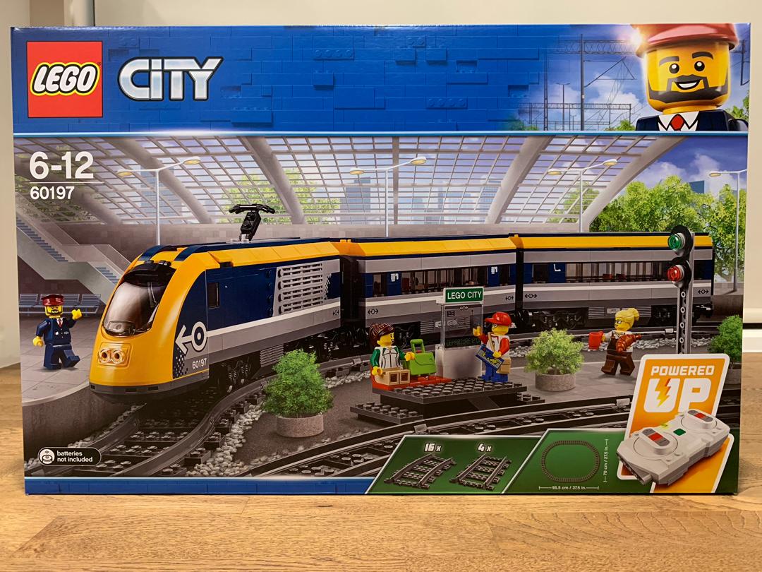 lego 60197 city passenger train toy and tracks building set