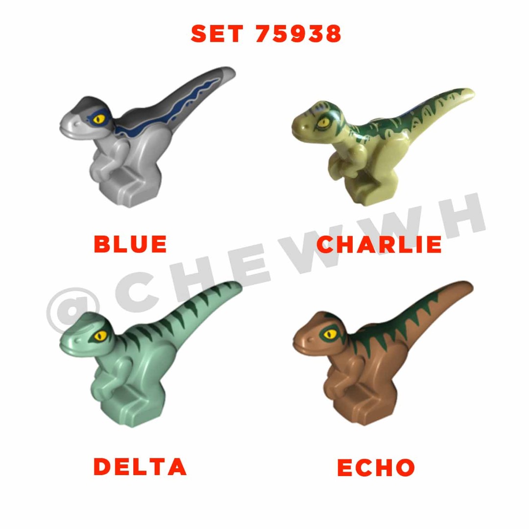 LEGO 75938 Jurassic World Isla Nublar Baby Dinosaurs Minifigures