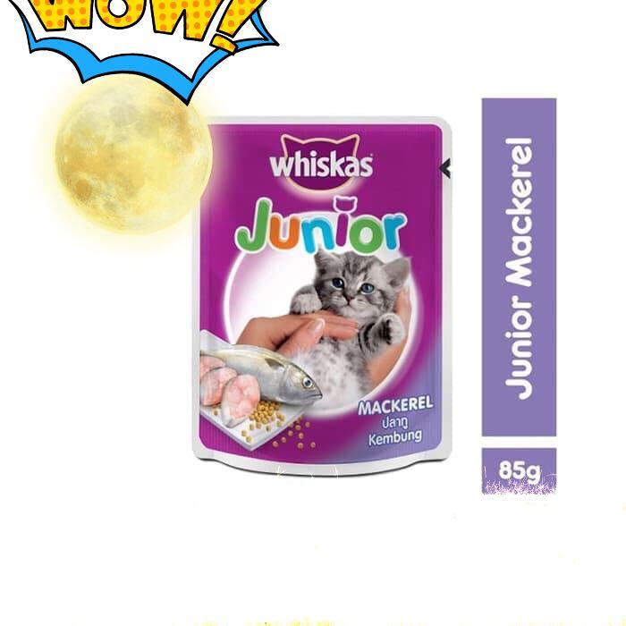 Makanan Kucing Whiskas Junior Mackerel 85 Gr Pet Supplies Food